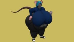bbw big_breasts breasts character_request female furry huge_breasts kingofthekabuto overweight queenofthekabuto tagme thick_thighs wide_hips