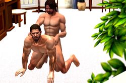 2boys 3d anal chris_redfield gay human male male_only multiple_males nude parker_luciani resident_evil resident_evil_6 resident_evil_revelations tagme yaoi