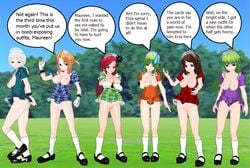 3d bisca_connell cana_alberona erza_scarlet fairy_tail female female_only human lisanna_strauss lucy_heartfilia maureen_seagate multiple_females quamp