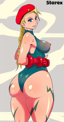 1girls 5tarex ass cammy_white dat_ass female female_only human solo street_fighter