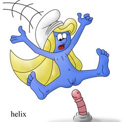 blue_skin helix smurfette tagme the_smurfs worm zoophilia