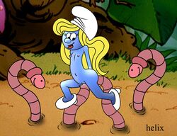 double_penetration helix interspecies smurfette tagme the_smurfs worm zoophilia