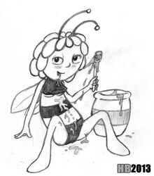 bug_girl hentai_boy honey maya_(maya_the_bee) maya_the_bee