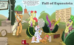 apple_bloom_(mlp) applejack_(mlp) babs_seed bondage cutie_mark_crusaders earth_pony equine female friendship_is_magic fur helpless multiple_subs my_little_pony nurse_redheart pony smooth_skin smudge_proof upper_crust