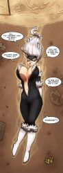 black_cat_(marvel) felicia_hardy female female_only keydima marvel marvel_comics quicksand solo spider-man_(series) weird white_hair white_skin