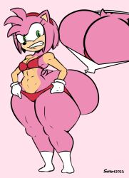 1girls amy_rose angry_expression angry_look anthro ass ass_built_separately big_ass big_butt breasts fat_ass fat_butt female female_only gloves huge_ass huge_butt large_ass large_butt large_thighs massive_ass massive_butt red_bra red_panties sega small_breasts sob4art socks sonic_(series) sonic_the_hedgehog_(series) tagme wide_thighs