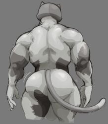 1boy anthro backsack bara bara_ass behind_view big_ass big_ass_(male) big_balls big_biceps big_butt bubble_ass bubble_butt calico_cat domestic_cat fat_ass fat_butt feline fortnite fortnite:_battle_royale huge_ass huge_butt large_ass large_butt locitony male_only meowscles_(fortnite) muscular muscular_male round_ass round_butt tagme thick_ass thick_butt