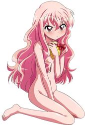 blush flat_chest louise_francoise_le_blanc_de_la_valliere nude pink_hair tagme the_familiar_of_zero zero_no_tsukaima