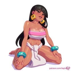 1girls chel_(the_road_to_el_dorado) dark-skinned_female kajin_(kajinman) looking_at_viewer posing smug