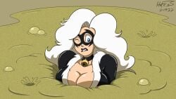 black_cat_(marvel) felicia_hardy female female_only hefess marvel marvel_comics quicksand solo spider-man_(series) weird white_hair white_skin