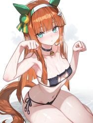 1girls ai_generated animal_ears anthropomorphization eyes female hair legs silence_suzuka_(umamusume) skin tagme umamusume umamusume_pretty_derby young