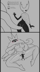 1boy 1girls ass balls big_ass blush breasts comic crown dialogue enemies enemies_with_benefits femboy femboy_on_female femboydom fondling_balls fondling_breast fucked_silly fur furry furry_on_furry furry_only giantess glowing_eyes goddess hollow_knight hollow_knight_(character) hot_dog_down_a_hallway huge_breasts insect_boy insect_girl macro missionary_position monochrome moth_girl peppergiz precum pussy_juice pussy_juice_drip pussy_juice_puddle radiance_(hollow_knight) self_upload sex size_difference small_dom_big_sub small_penis small_penis_adoration spread_legs tentacle thick_thighs vaginal_penetration vessel_(species) wide_hips wings