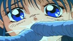 animated blue_eyes blue_hair bow breasts closed_eyes cum_in_mouth cum_in_pussy cum_swallow female hair hentai inflation injuu_daikessen large_breasts swallowing tentacle uncensored