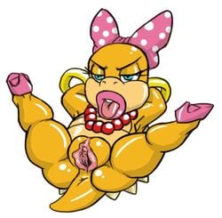 anthro female josemalvado koopa koopalings mario_(series) nintendo pussy tagme wendy_o._koopa white_background