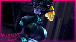 1girls 3d 3d_(artwork) ass big_ass big_breasts breasts bubble_butt fat_ass female female_only floating hand_on_ass hand_on_own_ass huge_ass imp_midna large_ass looking_at_viewer looking_back mask midna nipples orange_hair shinyagaia shortstack solo the_legend_of_zelda thick_ass thick_thighs twilight_princess wide_hips