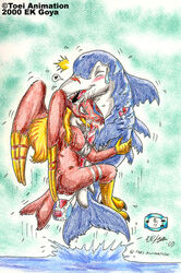 2000 digimon dolphmon ek_goya garudamon male male_only multiple_males no_humans rukamon tagme yaoi