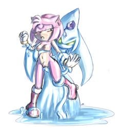 amy_rose bluechika blush chaos_(sonic) color dominated embarrassed embarrassed_nude_female exposed exposed_breasts female forced from_behind fur furry grabbed grabbing_from_behind grope hedgehog helpless looking_at_viewer mammal nude rape restrained sexless sonic_(series) tentacle tentacle_rape vaginal_penetration vulnerable wince