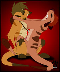 2007 anal anal_sex atimon brown_fur brown_hair closed_eyes cum_while_penetrated disney gay male_only sex tagme tan_fur the_lion_king timon yaoi