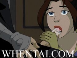 animated avalanche_(x-men) batothecyborg blue_eyes brown_hair clothed_sex fellatio female kitty_pryde lance_alvers marvel oral partial_male penis shadowcat traced x-men x-men_evolution