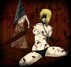 blood bondage breasts bugs guro nude pyramid_head silent_hill silent_hill_(film) silent_hill_homecoming