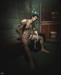 3d barefoot billy_coen gninrom male male_only resident_evil resident_evil_0 solo tagme