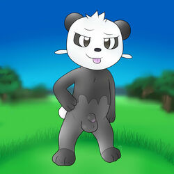 color front_view fur furry male male_only pancham pokemon solo zekromlover