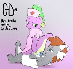 clopper-dude friendship_is_magic male_only my_little_pony smooth_skin spike_(mlp) tagme