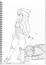 boots dawn_(pokemon) handdrawn koutarosu pokemon tagme