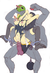 2013 4_arms big_dom_small_sub caterpie dawn_(pokemon) female femsub human interspecies larger_male machamp male maledom matatata multi_arm multi_limb nintendo pokemon pokemon_(species) pokephilia rape size_difference smaller_female