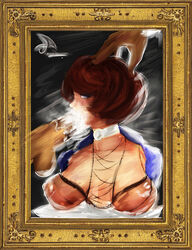 bioshock bioshock_infinite breasts brown_hair delacroix_legion elizabeth_comstock short_hair tagme