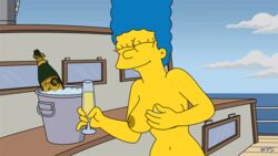 animated blue_hair breasts cаrtoon edit erect_nipples ice marge_simpson nipples nude nude_filter sеxy tagme the_simpsons treehouse_of_horror wvs