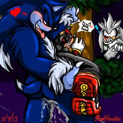 furry hedgehog male_only mammal redfirestar shadow_the_hedgehog silver_the_hedgehog sonic_(series) sonic_the_hedgehog sonic_the_werehog werehog