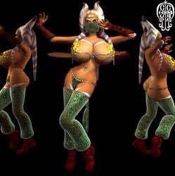 1girls 3d aged_up ahsoka_tano alternate_breast_size areola belly_dancer breasts busty chup@cabra cleavage clone_wars clone_wars_ahsoka_(aged_up) female female_only female_solo gigantic_breasts huge_breasts multiple_views nipple_chain nipples solo solo_female star_wars tagme togruta top_heavy veil voluptuous