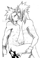 2boys bondage disney gay kingdom_hearts m._nash male male_only monochrome nude penis rape square_enix tagme terra_(kingdom_hearts) xemnas yaoi