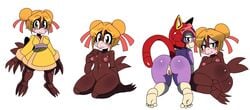 2013 2girls anthro avian carla_(samurai_pizza_cats) feline female furry polly_esther samurai_pizza_cats sssonic2 tagme