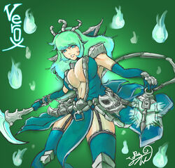 breasts cleavage female league_of_legends rule_63 tagme thresh trombe