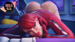 1girls 2024 3d alternate_version_available arched_back ass ass_focus ass_up big_ass blender bottomless bubble_ass bubble_butt epic_games face_down_ass_up female female_focus female_only fortnite fortnite:_battle_royale glasses green_eyes half-dressed half_naked hi_res highres light-skinned_female light_skin looking_at_viewer numbasnsfw pose posing presenting presenting_ass red_hair showing_ass showing_off smile smiling solo solo_focus summer_fable thenumbersdon'tlie thick_ass thick_thighs topwear twintails watermark