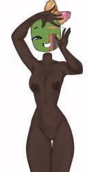 1girls countryhumans countryhumans_girl dark_skin flawsy skinny smile zambia_(countryhumans)