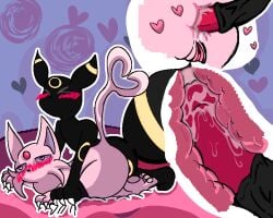 anal anal_insertion anal_sex anal_sex animal_penis big_dick big_penis blush blush caritxxx espeon focus_anal heart-shaped_pupils heart_eyes love_eyes no_background pixel pixel_art pokemon pokemon_(species) self_upload simple_background umbreon