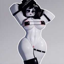 ai_generated exposed_pussy eyepatch_bikini goth_girl roblox