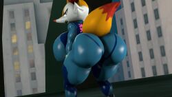 3d 3d_(artwork) 3d_animation animated big_ass big_breasts big_butt big_thighs bouncing_ass braixen cute furry generation_6_pokemon ironhawk loop metroid nintendo pokemon pokemon_(species) pokemon_xy sfm source_filmmaker tagme thick thick_ass thick_thighs twerking video video_games zero_suit