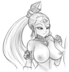 breasts female gerudo matospectoru nabooru nintendo nipples ocarina_of_time penis tagme the_legend_of_zelda unseen_male_face