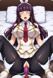 ai_generated fairy_tail kagura_mikazuchi missionary_position strap-on yuri