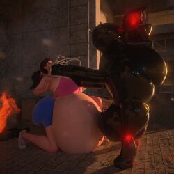 3d big_ass big_breasts big_penis breasts bubble_butt d.va futanari haydee huge_ass huge_breasts huge_cock inflation overwatch penis qzk_forte tagme thick_thighs wide_hips