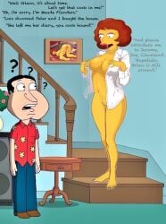 crossover family_guy glenn_quagmire maude_flanders propositioning sexy_pose surprised the_simpsons