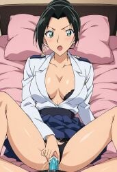 ai_generated detective_conan missionary_position strap-on yui_uehara yuri