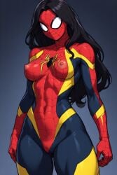 ai_generated anime breasts spider-man_(series) spider-woman
