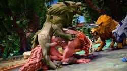 16:9 3d_(artwork) 4k absurd_res anal anal_orgasm anal_penetration animal_genitalia animal_penis anthro anthro_on_feral anthro_penetrated aroused axe barbarian bestiality blender_(artwork) blender_cycles_(artwork) blizzard_entertainment bodily_fluids bone bone_mask canid canine canine_genitalia canine_penis canis cum cum_in_ass cum_inside digital_media_(artwork) duo ejaculation english_text erection feral feral_penetrating feral_penetrating_anthro foirgairwolf genital_fluids genitals grey_body group hands-free hi_res howl howlark_(foirgairwolf) intraspecies intraspecies_bestiality knot knot_fucking knotted_penis male male/male male_penetrated male_penetrating male_penetrating_male mammal mask mythological_canine mythological_creature mythology orgasm penetration penile penile_penetration penis piercing plant public public_sex red_body red_skin sex skull skull_mask stone_floor tail text tree voyeur warcraft weapon weapon_on_back werecanid werecanine werecreature werewolf widescreen wolf worg x-ray_view
