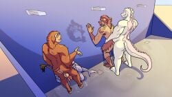 16:9 2_penises 4k absurd_res albino alligator alligatorid anal anal_penetration anthro aquatic balls bathing beach beach_shower beau_bennett casual_sex conversation_without_dialog crocodilian dylan_spacey_(thekbear) fellatio fish genitals hi_res humanoid humanoid_genitalia humanoid_penis hyena male male/male male_anthro mammal multi_genitalia multi_penis oral outside outside_sex overworked_vn penetration penile penis reptile scalie sex shark shower shower_sex showering showering_together suid suine sus_(pig) thekinkybear tongue tongue_out widescreen wild_boar