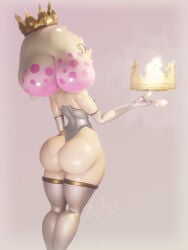 3d blender burger_king_crown crown detailed_back huge_ass mopflop pearl_(splatoon) pinup princess promotion sexy_outfit shortstack splatoon splatoon_(series) splatoon_2 tentacle_hair